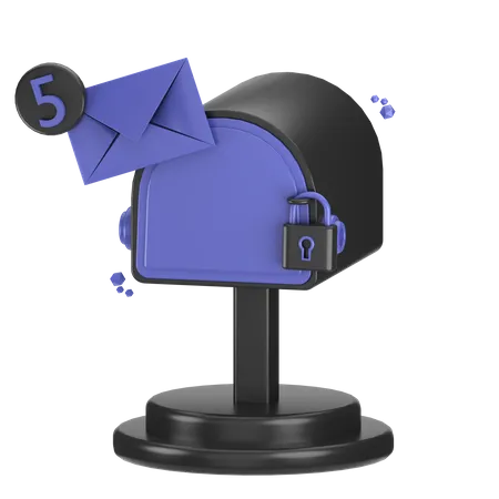 E-Mail-Sicherheit  3D Icon