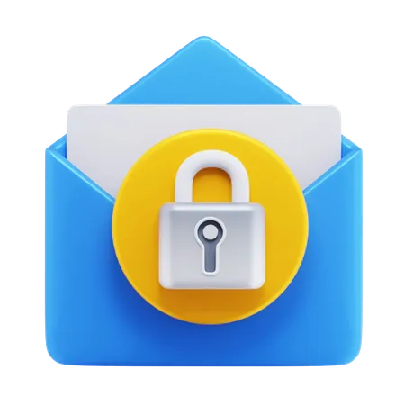 Sicherheit der E-Mail-Sperre  3D Icon
