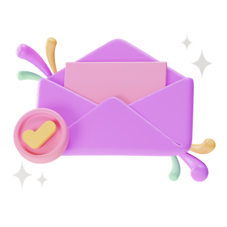 E Mail Success  3D Icon