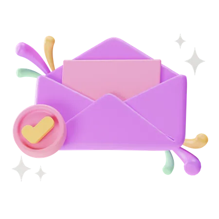 E-mail sucesso  3D Icon