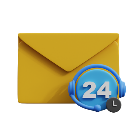 Suporte por e-mail  3D Icon