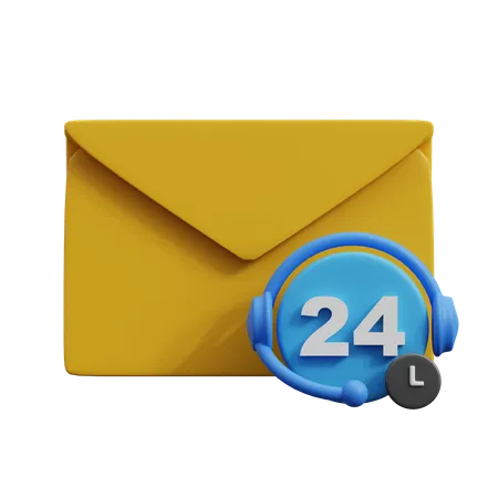 Suporte por e-mail  3D Icon