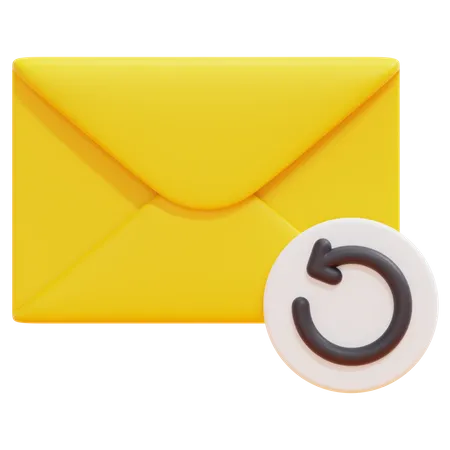 E-Mail synchronisieren  3D Icon