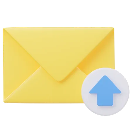 Upload de e-mail  3D Icon