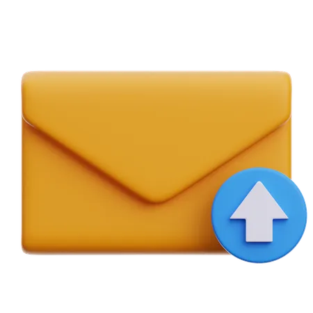 Upload de e-mail  3D Icon