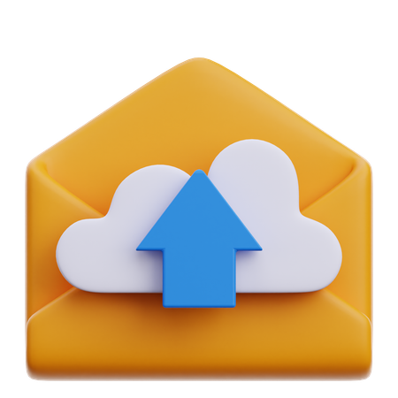 E-Mail-Upload  3D Icon