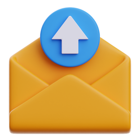 E-Mail-Upload  3D Icon