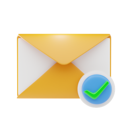 Verificação de e-mail  3D Icon