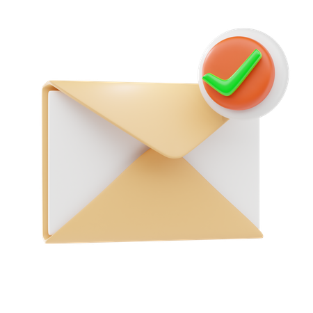 Verificação de e-mail  3D Icon