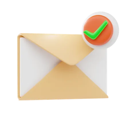 Verificação de e-mail  3D Icon