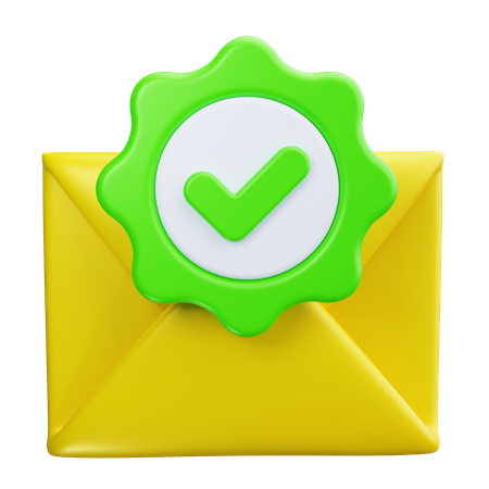 Verificação de e-mail  3D Icon