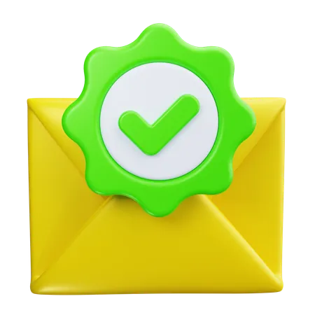 Verificação de e-mail  3D Icon