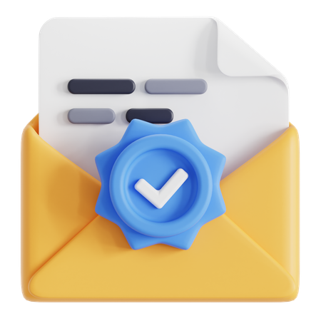 E-Mail-Verifizierung  3D Icon