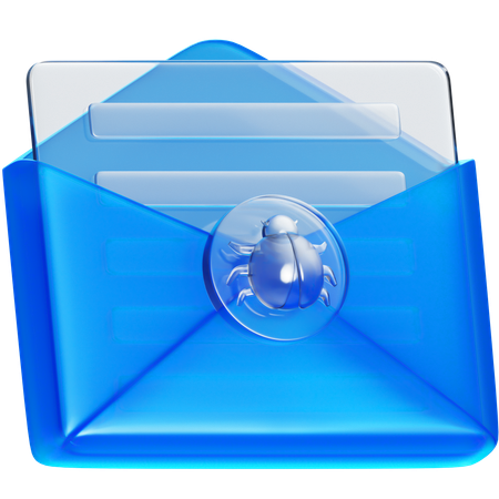 E-Mail-Virus  3D Icon