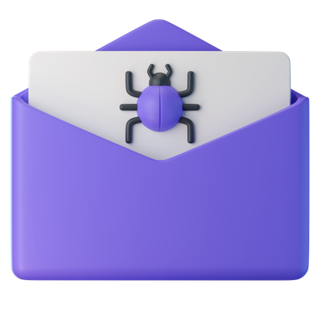 E-Mail-Virus  3D Icon