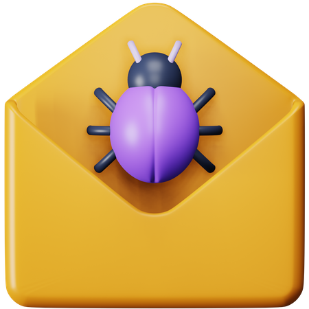 E-Mail-Virus  3D Icon