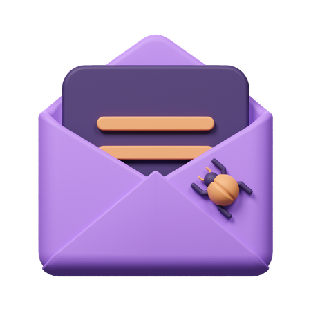 E-Mail-Virus  3D Icon