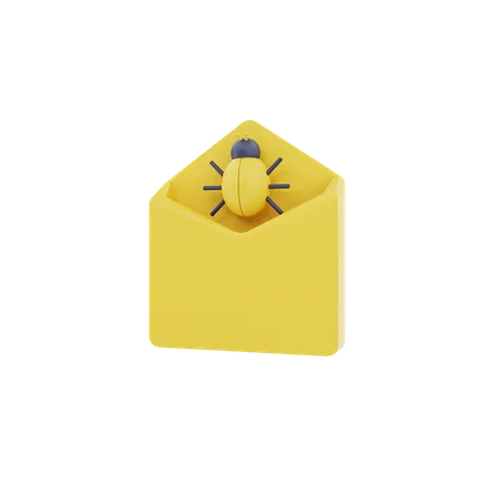 E-Mail-Virus  3D Icon