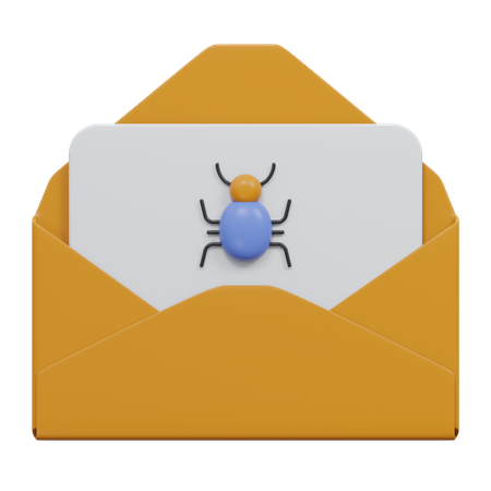 E-Mail-Virus  3D Icon