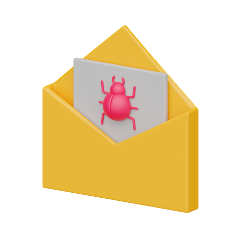 E-Mail-Virus  3D Icon