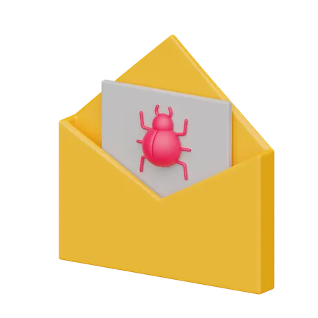 E-Mail-Virus  3D Icon