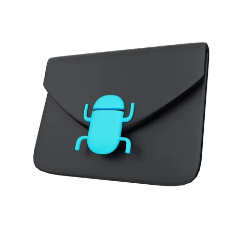 E-Mail-Virus  3D Icon