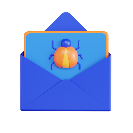 E-mail Virus  3D Icon