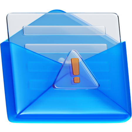 E-Mail-Warnung  3D Icon