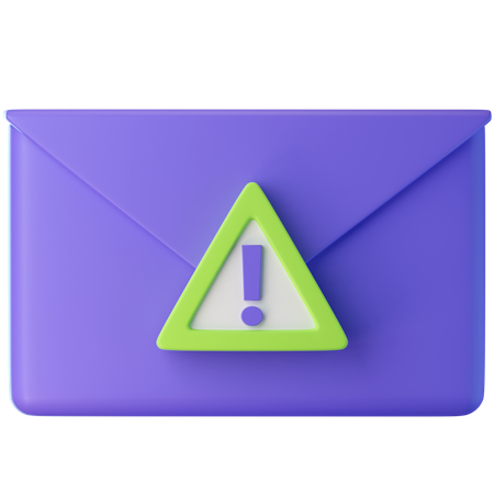 E-Mail-Warnung  3D Icon