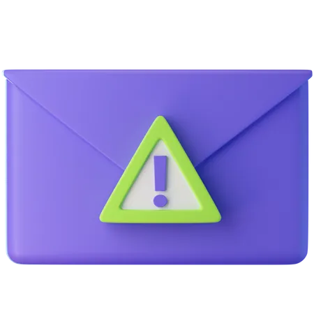 E-Mail-Warnung  3D Icon