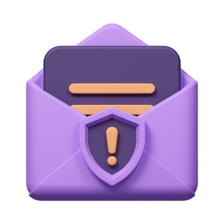 E-Mail-Warnung  3D Icon