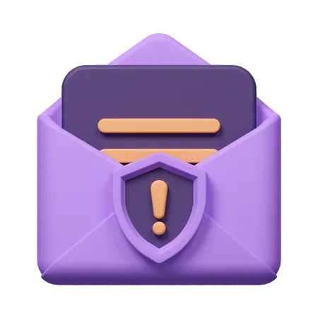 E-Mail-Warnung  3D Icon