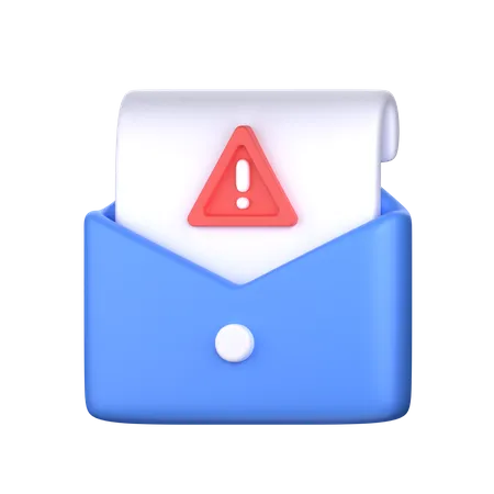 E-Mail-Warnung  3D Icon