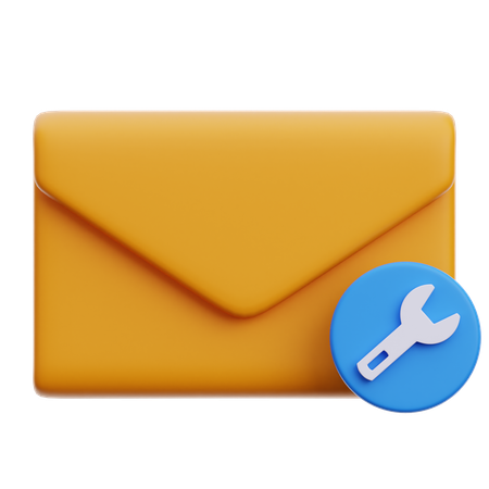 E-Mail-Wartung  3D Icon