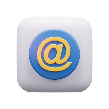 E-Mail-Zeichen  3D Icon