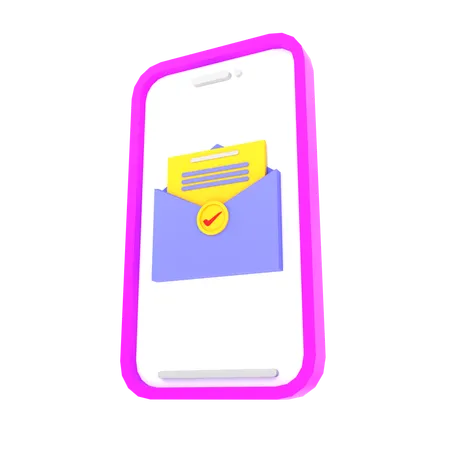 E-Mail-Zustellung  3D Icon