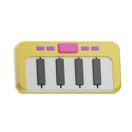 Elektrisches Klavier  3D Icon
