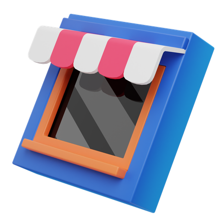 E-Store application  3D Icon