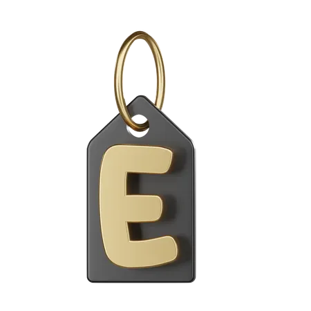 E Tag  3D Icon