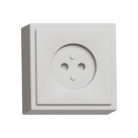 E Type Socket  3D Icon