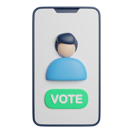 E Voting  3D Icon