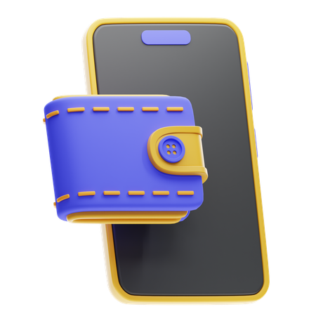 Elektronische Geldbörse  3D Icon