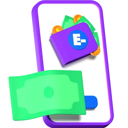 E-Wallet  3D Icon