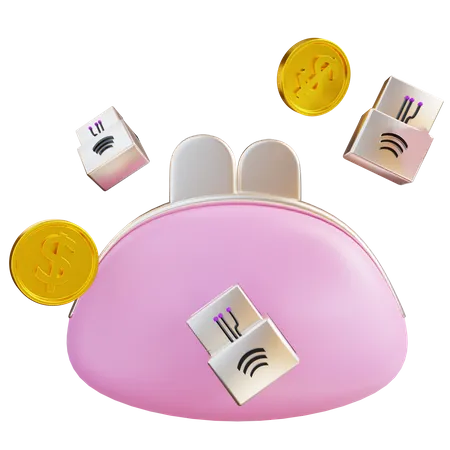 E Wallet  3D Icon