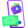 e-wallet 3d logo