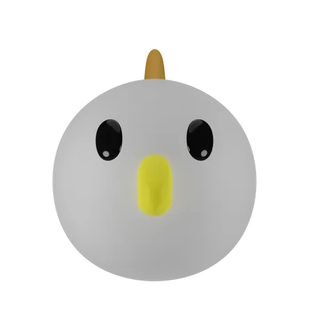 Eagle 3 D Animal Head Emoji 3D Icon