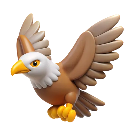 Eagle Soaring  3D Icon