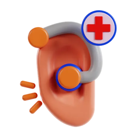 Ear Checkup  3D Icon