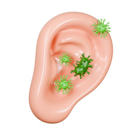 Ear Diseases  3D Icon