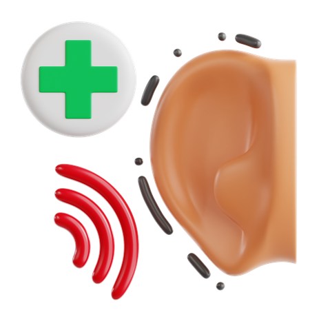 Ear Health  3D Icon